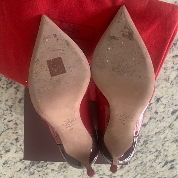 EUC Limited Edition Valentino Garavani Rouge Absolute Red Leather D\'Orsay Pumps